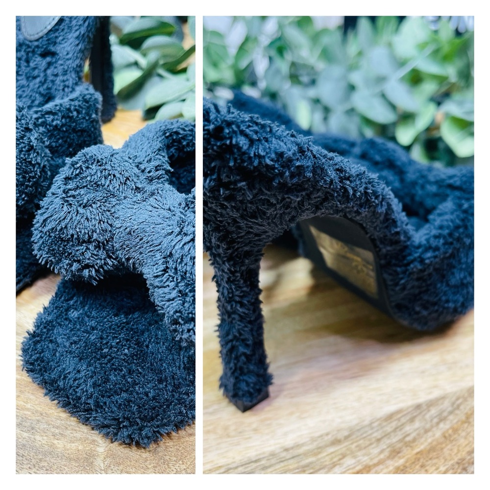 NEW CHASE AND CHLOE - Amelie Fleece Spike Sandal 7 - Picture 9 of 15